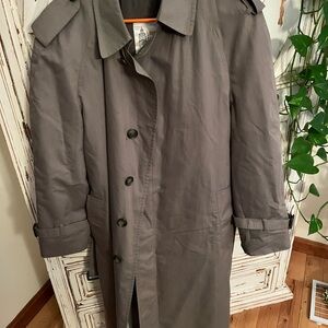 London Fog Men's Charcoal Trench Coat